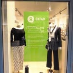 Oxfam in Karlsruhe - Schaufenster-Wände